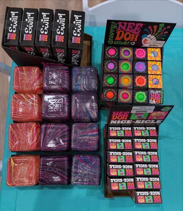 The post you’ve all been waiting for 😜. We did receive a shipment of Nee Doh today but it’