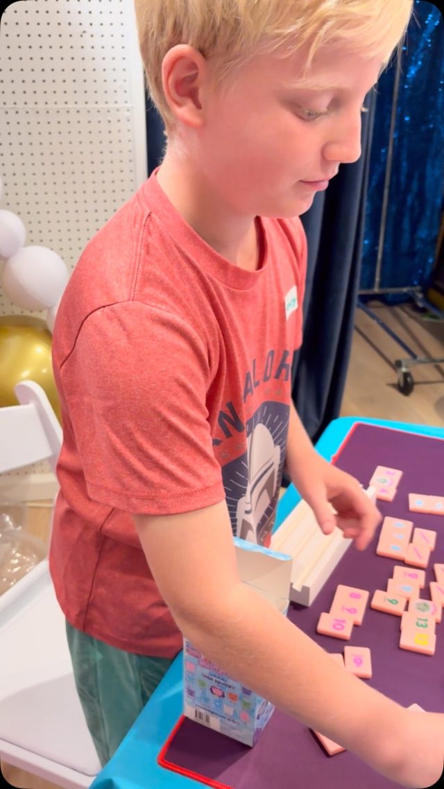 Highlights from our Rummikub Camp Pop Up today with @mixandmahjmamas!! ✨ The kids had a gr
