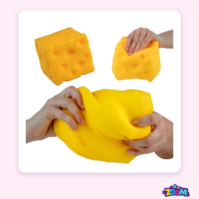 Today's new restock is squishy, sparkly, and just a little cheesy 🧀
We're talking stretchy