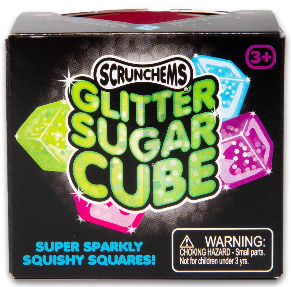Scrunchems® Glitter Sugar Cube Stress Ball | Sensory Gel