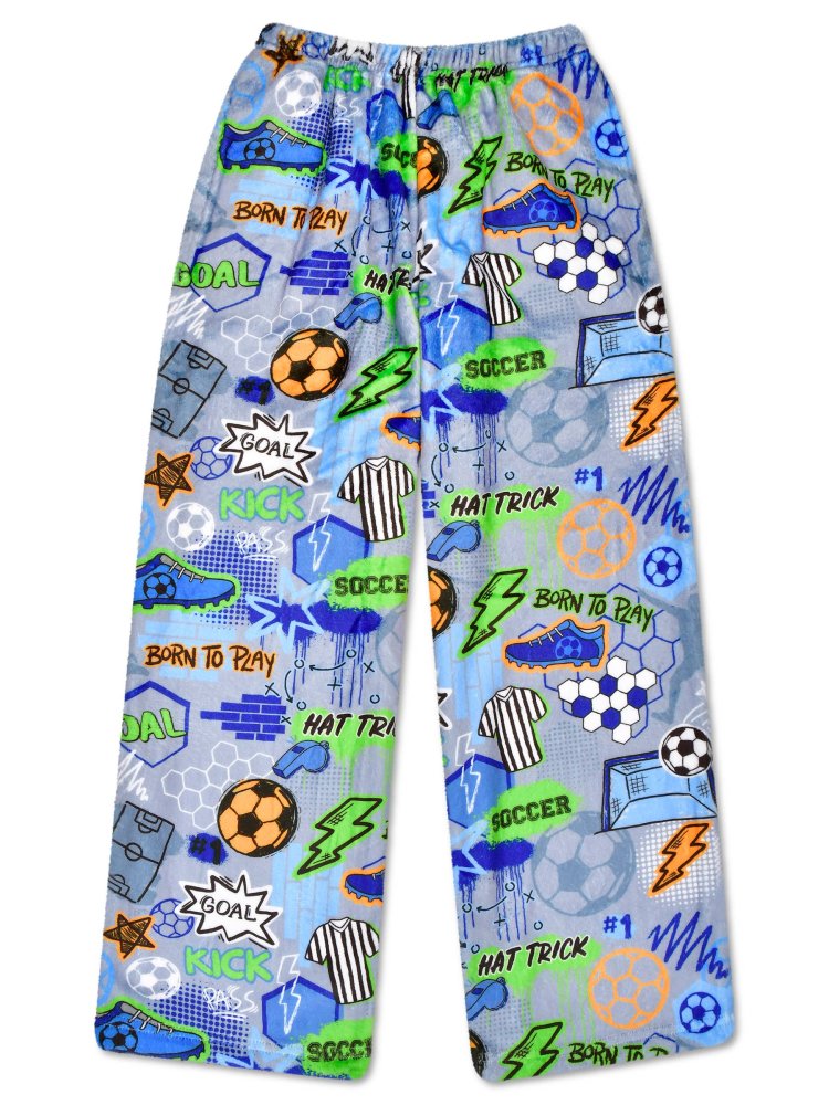 Corey Paige Born to Play Soccer Plush Pants (Youth Sm (6-8))