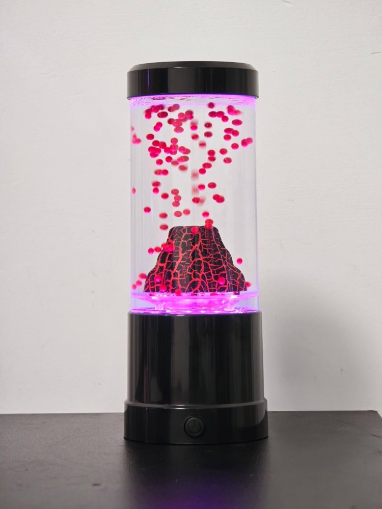 Volcano Mood Lamp-Black 9"