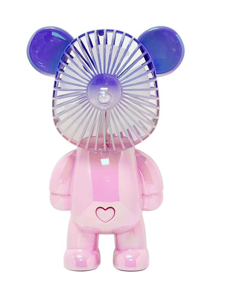 Big Rechargeable Bear Fan-Jelly Pink-(BBFJELLY)