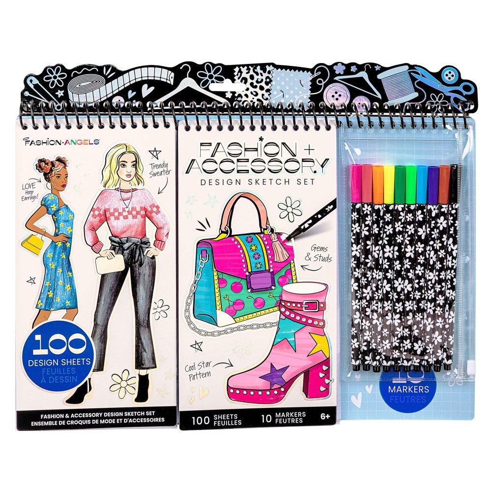 Fashion Angels Fashion Accessory Design Sketch Set