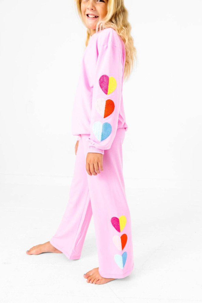 Two Tone Hearts Sweatshirt