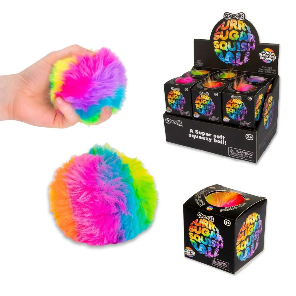 Scrunchems Furry Sugar Stress Ball Squishy Toy
