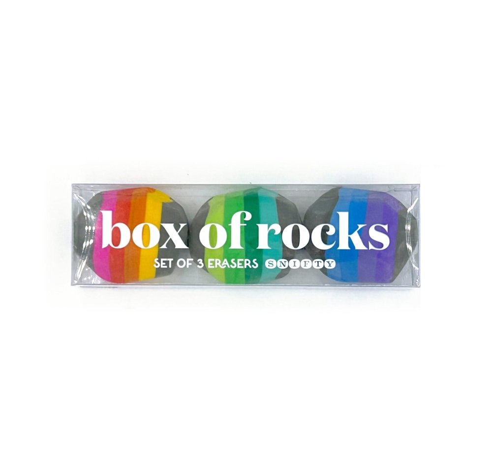 Snifty Box of Rocks Eraser Set