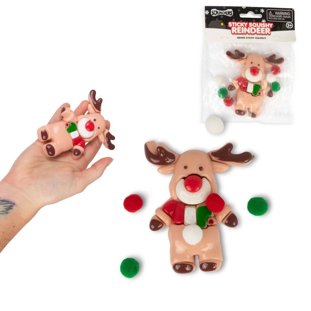 Scrunchems Sticky Squishy Reindeer Fidget Toy 