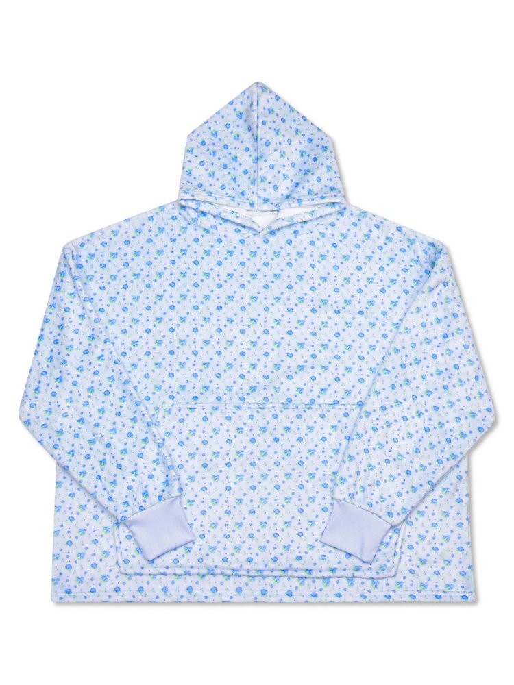 Blue Ditsy Plush Cozy