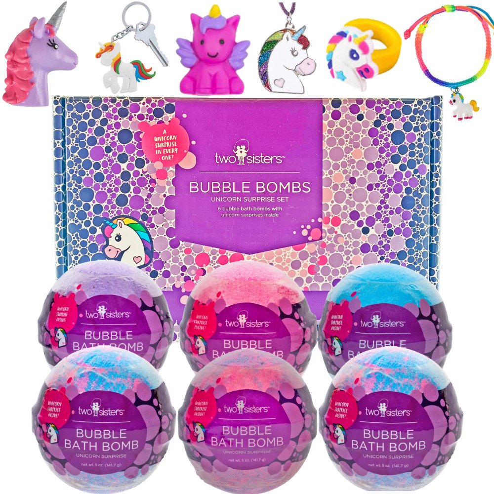 Unicorn Bath Bombs for Kids (6 Pack)