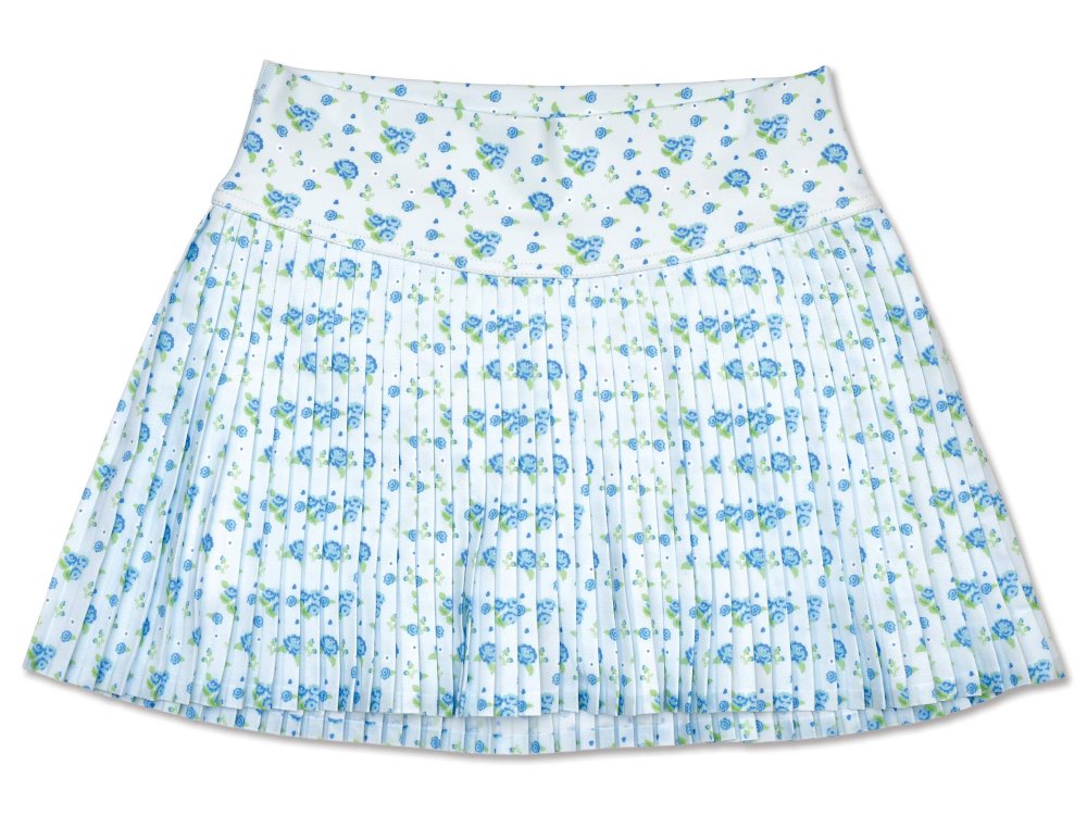 Blue Floral Skort (Youth Small (6-8))